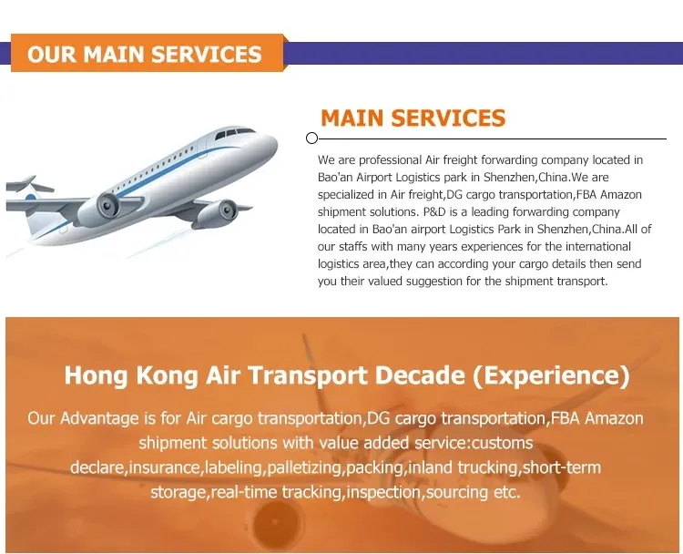 China Shipping Agent Logistics Service Air Freight to St Helena