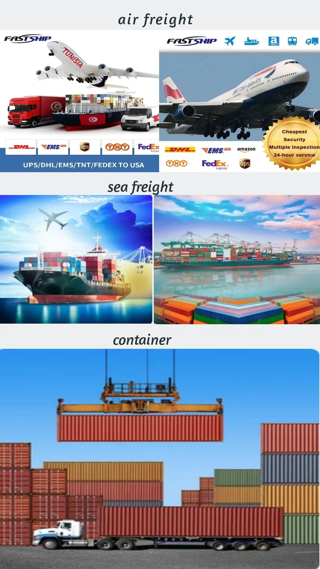 Safe&Quick Air/Sea Door to Door Freight Forwarder to Peru