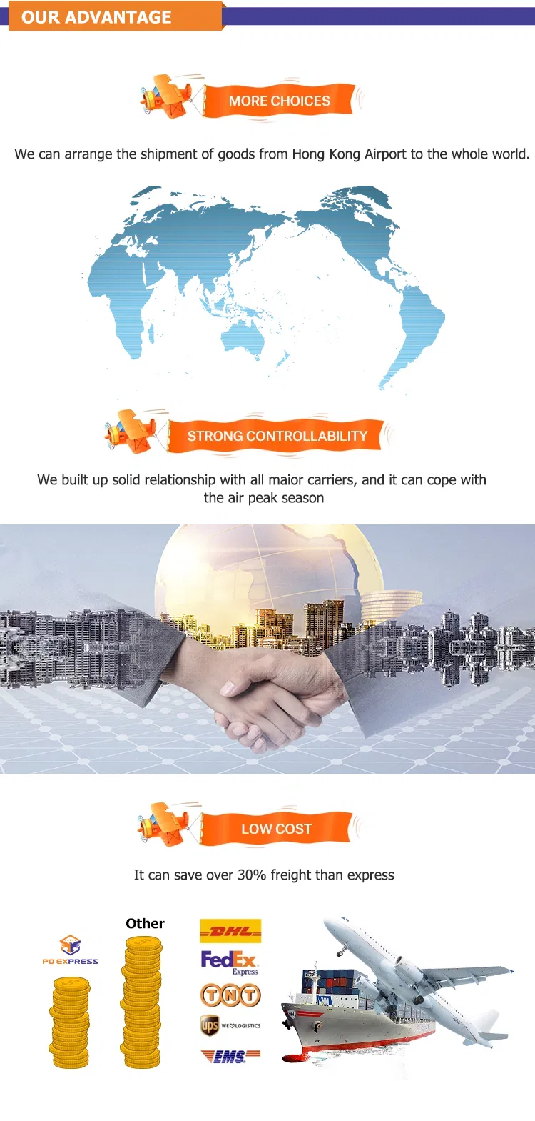 Professional and Economic Price Freight Forward by Air Freight to Spain DDU DDP Delivery