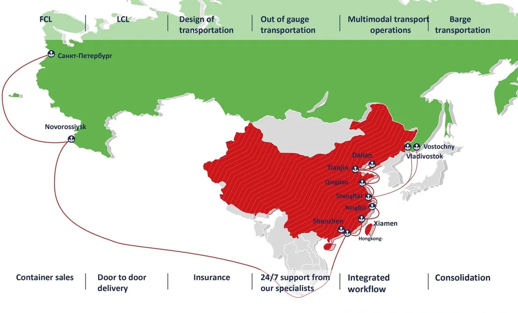 Wells Shipping Sea Freight Forwarder Service From Hongkong to Vostochny